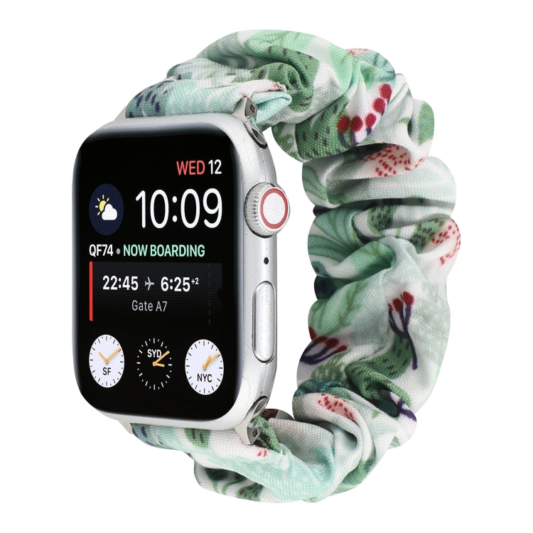 Fabric Hair Ring Watch Band For Apple Watch Series 9&8&7 41mm / SE 3&SE 2&6&SE&5&4 40mm / 3&2&1 38mm(12) by buy2fix