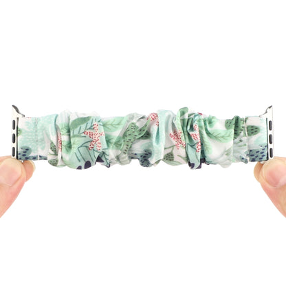 Fabric Hair Ring Watch Band For Apple Watch Series 9&8&7 41mm / SE 3&SE 2&6&SE&5&4 40mm / 3&2&1 38mm(12) by buy2fix