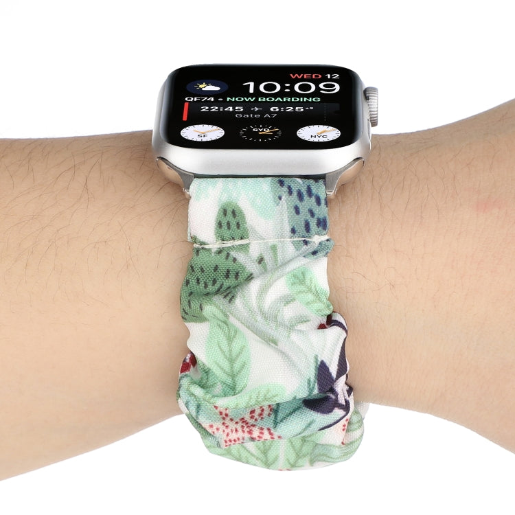 Fabric Hair Ring Watch Band For Apple Watch Series 9&8&7 41mm / SE 3&SE 2&6&SE&5&4 40mm / 3&2&1 38mm(12) by buy2fix