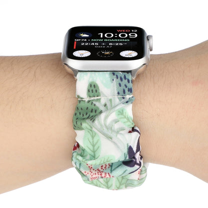 Fabric Hair Ring Watch Band For Apple Watch Series 9&8&7 41mm / SE 3&SE 2&6&SE&5&4 40mm / 3&2&1 38mm(12) by buy2fix