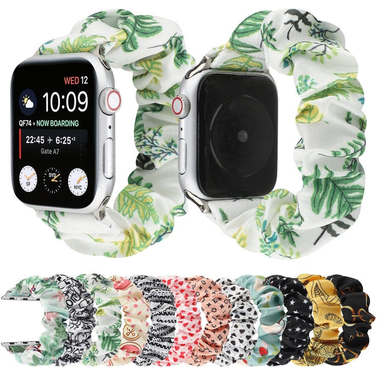 Fabric Hair Ring Watch Band For Apple Watch Series 9&8&7 41mm / SE 3&SE 2&6&SE&5&4 40mm / 3&2&1 38mm(10) by buy2fix