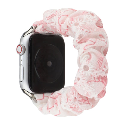 Fabric Hair Ring Watch Band For Apple Watch Ultra 49mm&Watch Ultra 2 49mm / Series 9&8&7 45mm / SE 3&SE 2&6&SE&5&4 44mm / 3&2&1 42mm(4) by buy2fix