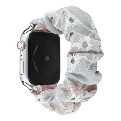 Fabric Hair Ring Watch Band For Apple Watch Ultra 49mm&Watch Ultra 2 49mm / Series 9&8&7 45mm / SE 3&SE 2&6&SE&5&4 44mm / 3&2&1 42mm(5) by buy2fix