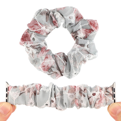 Fabric Hair Ring Watch Band For Apple Watch Ultra 49mm&Watch Ultra 2 49mm / Series 9&8&7 45mm / SE 3&SE 2&6&SE&5&4 44mm / 3&2&1 42mm(5) by buy2fix