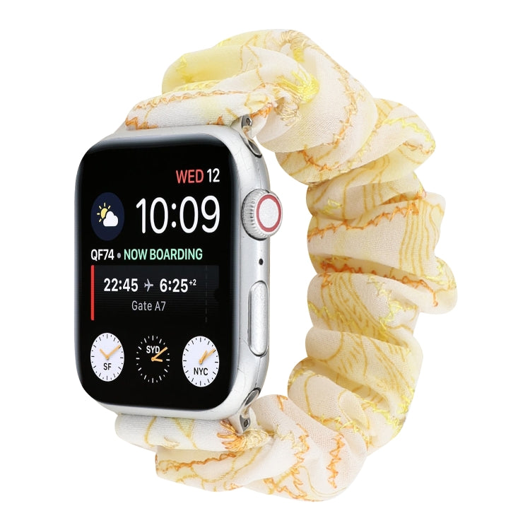 Fabric Hair Ring Watch Band For Apple Watch Ultra 49mm&Watch Ultra 2 49mm / Series 9&8&7 45mm / SE 3&SE 2&6&SE&5&4 44mm / 3&2&1 42mm(6) by buy2fix