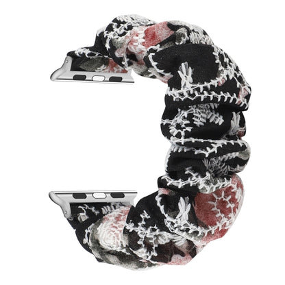 Fabric Hair Ring Watch Band For Apple Watch Ultra 49mm&Watch Ultra 2 49mm / Series 9&8&7 45mm / SE 3&SE 2&6&SE&5&4 44mm / 3&2&1 42mm(7) by buy2fix