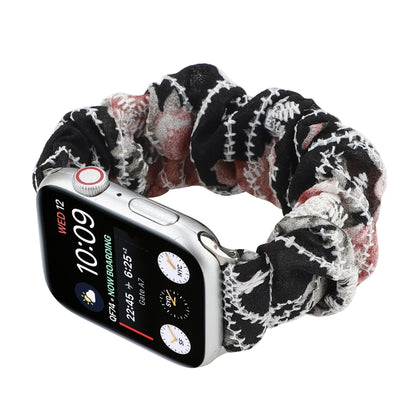 Fabric Hair Ring Watch Band For Apple Watch Ultra 49mm&Watch Ultra 2 49mm / Series 9&8&7 45mm / SE 3&SE 2&6&SE&5&4 44mm / 3&2&1 42mm(7) by buy2fix