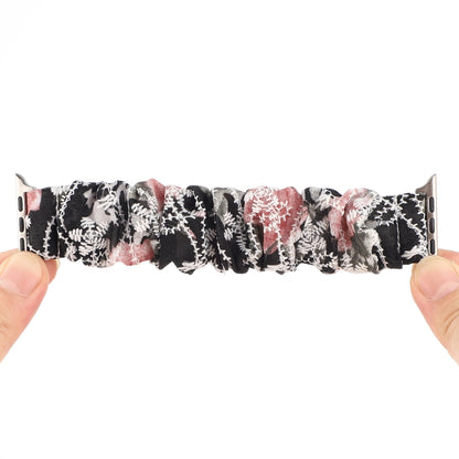 Fabric Hair Ring Watch Band For Apple Watch Ultra 49mm&Watch Ultra 2 49mm / Series 9&8&7 45mm / SE 3&SE 2&6&SE&5&4 44mm / 3&2&1 42mm(7) by buy2fix