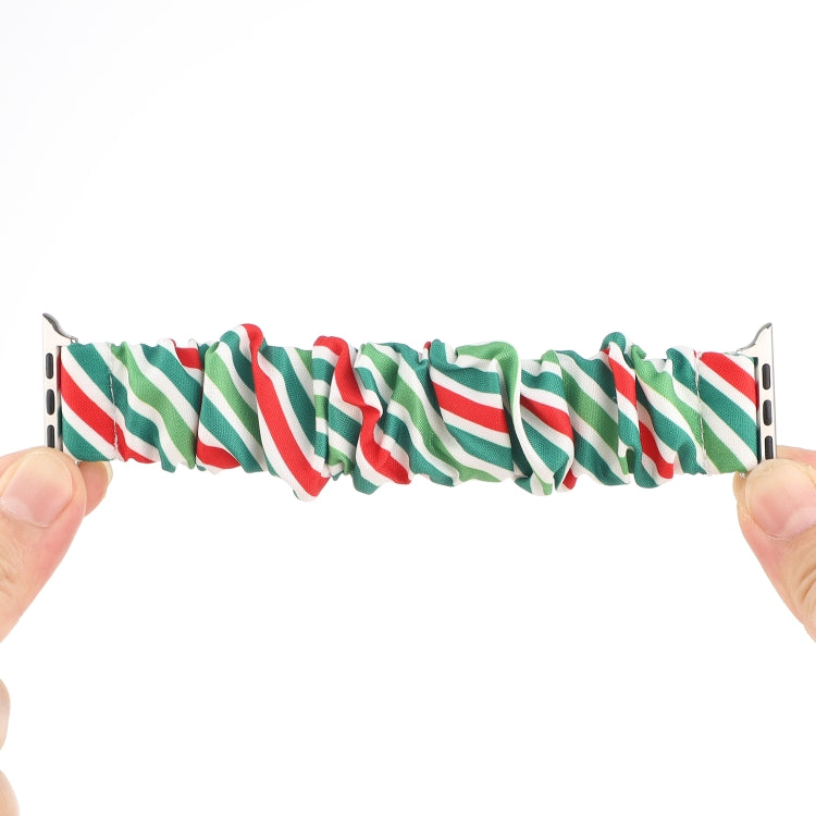 Fabric Hair Ring Watch Band For Apple Watch Ultra 49mm&Watch Ultra 2 49mm / Series 9&8&7 45mm / SE 3&SE 2&6&SE&5&4 44mm / 3&2&1 42mm(8) by buy2fix