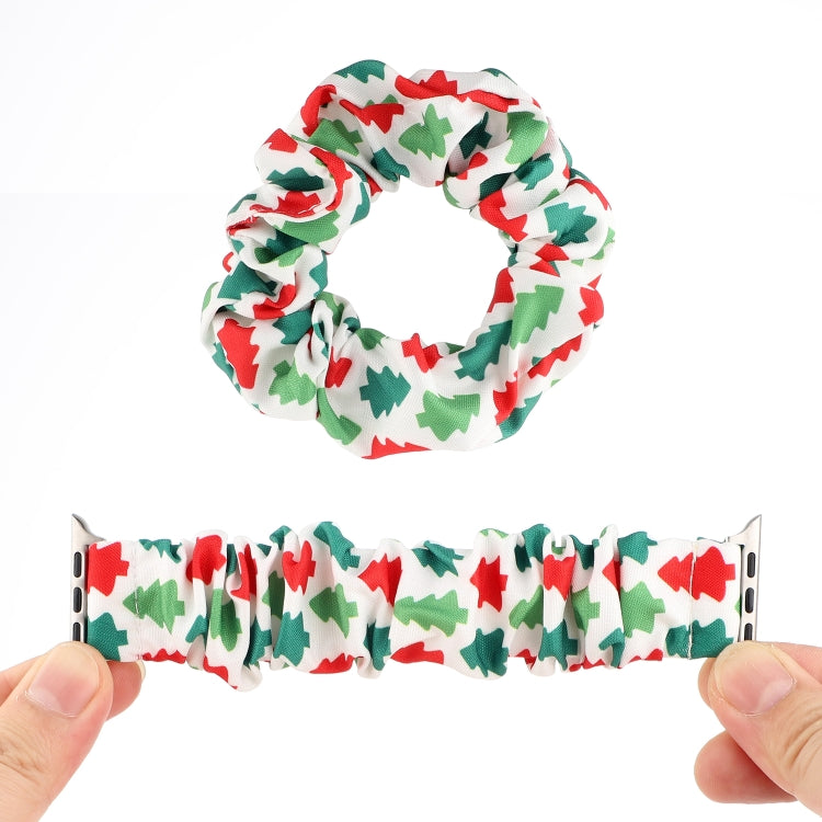 Fabric Hair Ring Watch Band For Apple Watch Ultra 49mm&Watch Ultra 2 49mm / Series 9&8&7 45mm / SE 3&SE 2&6&SE&5&4 44mm / 3&2&1 42mm(9) by buy2fix