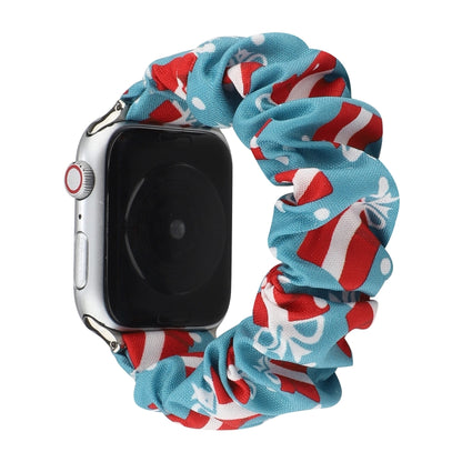 Fabric Hair Ring Watch Band For Apple Watch Ultra 49mm&Watch Ultra 2 49mm / Series 9&8&7 45mm / SE 3&SE 2&6&SE&5&4 44mm / 3&2&1 42mm(10) by buy2fix