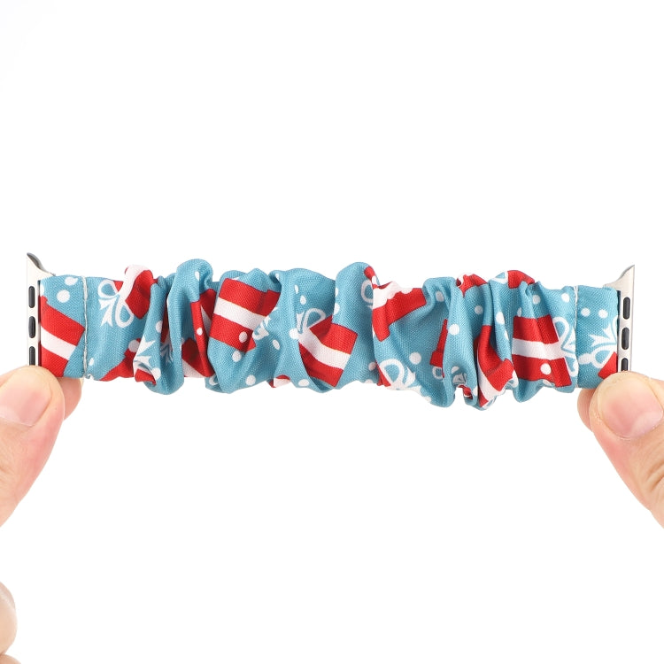 Fabric Hair Ring Watch Band For Apple Watch Ultra 49mm&Watch Ultra 2 49mm / Series 9&8&7 45mm / SE 3&SE 2&6&SE&5&4 44mm / 3&2&1 42mm(10) by buy2fix