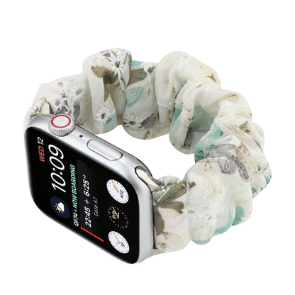 Fabric Hair Ring Watch Band For Apple Watch Series 9&8&7 41mm / SE 3&SE 2&6&SE&5&4 40mm / 3&2&1 38mm by buy2fix