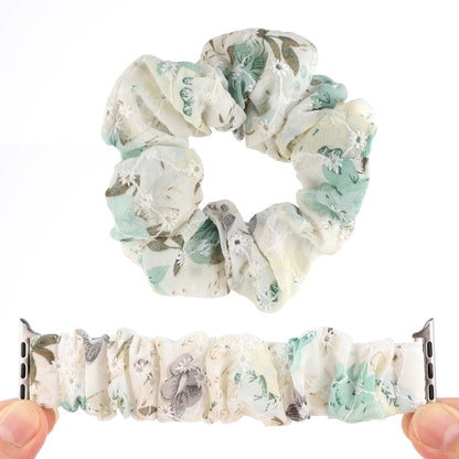 Fabric Hair Ring Watch Band For Apple Watch Series 9&8&7 41mm / SE 3&SE 2&6&SE&5&4 40mm / 3&2&1 38mm by buy2fix