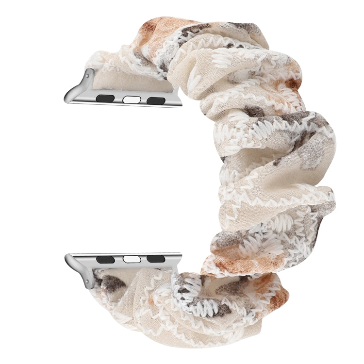 Fabric Hair Ring Watch Band For Apple Watch Series 9&8&7 41mm / SE 3&SE 2&6&SE&5&4 40mm / 3&2&1 38mm(3) by buy2fix