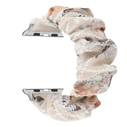 Fabric Hair Ring Watch Band For Apple Watch Series 9&8&7 41mm / SE 3&SE 2&6&SE&5&4 40mm / 3&2&1 38mm(3) by buy2fix