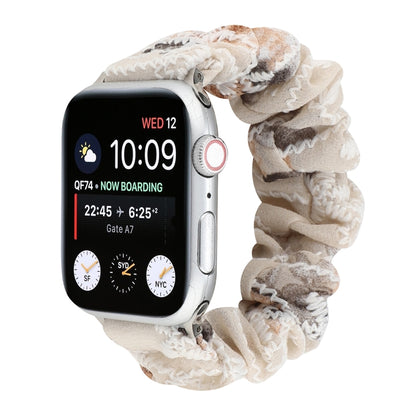 Fabric Hair Ring Watch Band For Apple Watch Series 9&8&7 41mm / SE 3&SE 2&6&SE&5&4 40mm / 3&2&1 38mm(3) by buy2fix