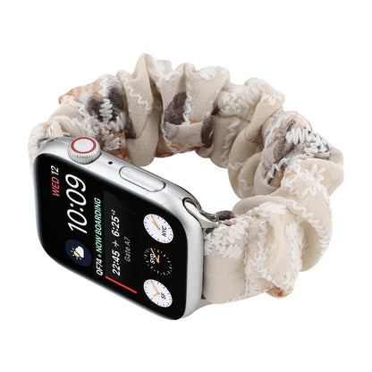 Fabric Hair Ring Watch Band For Apple Watch Series 9&8&7 41mm / SE 3&SE 2&6&SE&5&4 40mm / 3&2&1 38mm(3) by buy2fix