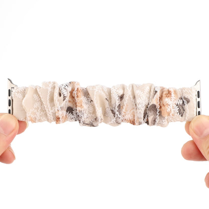 Fabric Hair Ring Watch Band For Apple Watch Series 9&8&7 41mm / SE 3&SE 2&6&SE&5&4 40mm / 3&2&1 38mm(3) by buy2fix