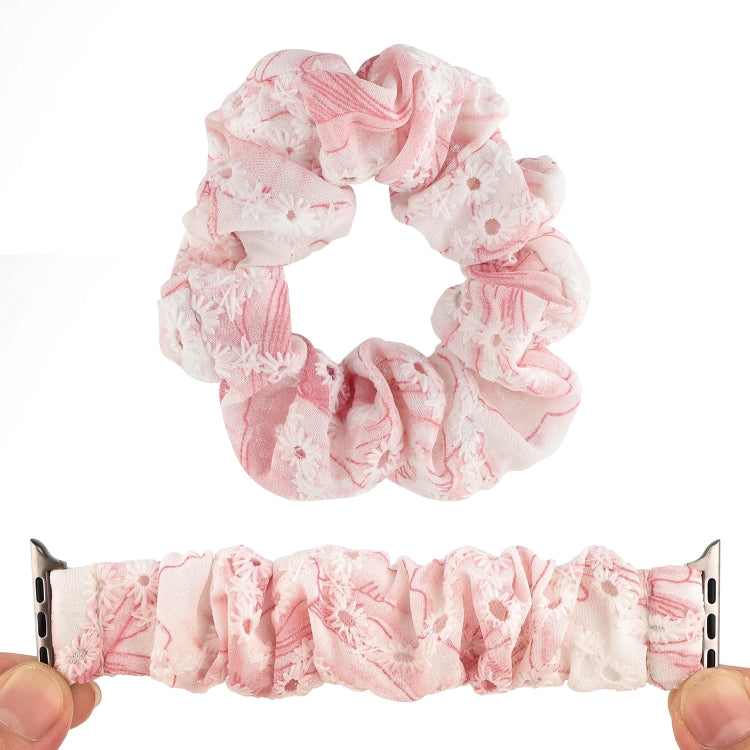 Fabric Hair Ring Watch Band For Apple Watch Series 9&8&7 41mm / SE 3&SE 2&6&SE&5&4 40mm / 3&2&1 38mm(4) by buy2fix