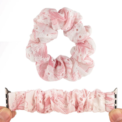 Fabric Hair Ring Watch Band For Apple Watch Series 9&8&7 41mm / SE 3&SE 2&6&SE&5&4 40mm / 3&2&1 38mm(4) by buy2fix