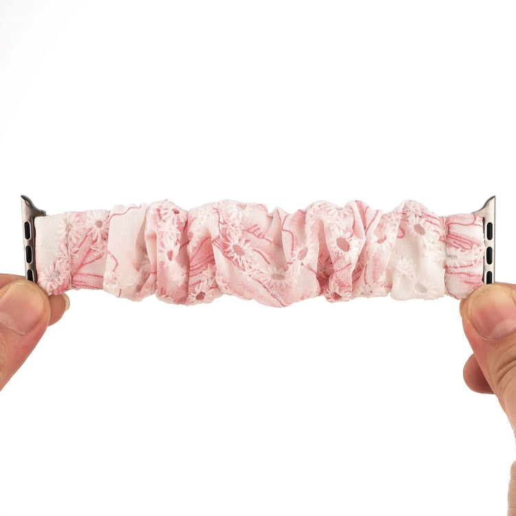 Fabric Hair Ring Watch Band For Apple Watch Series 9&8&7 41mm / SE 3&SE 2&6&SE&5&4 40mm / 3&2&1 38mm(4) by buy2fix