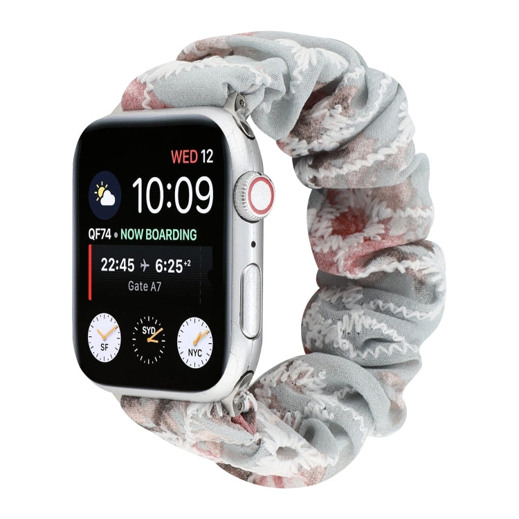 Fabric Hair Ring Watch Band For Apple Watch Series 9&8&7 41mm / SE 3&SE 2&6&SE&5&4 40mm / 3&2&1 38mm(5) by buy2fix