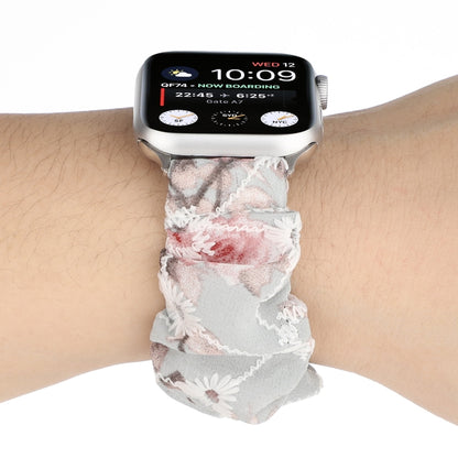 Fabric Hair Ring Watch Band For Apple Watch Series 9&8&7 41mm / SE 3&SE 2&6&SE&5&4 40mm / 3&2&1 38mm(5) by buy2fix