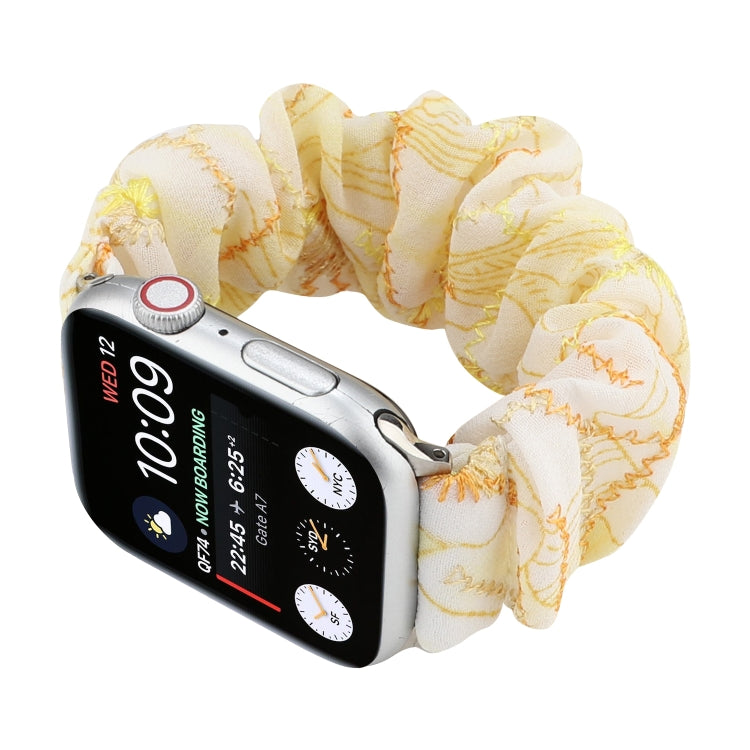 Fabric Hair Ring Watch Band For Apple Watch Series 9&8&7 41mm / SE 3&SE 2&6&SE&5&4 40mm / 3&2&1 38mm(6) by buy2fix