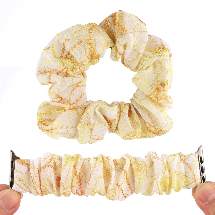 Fabric Hair Ring Watch Band For Apple Watch Series 9&8&7 41mm / SE 3&SE 2&6&SE&5&4 40mm / 3&2&1 38mm(6) by buy2fix