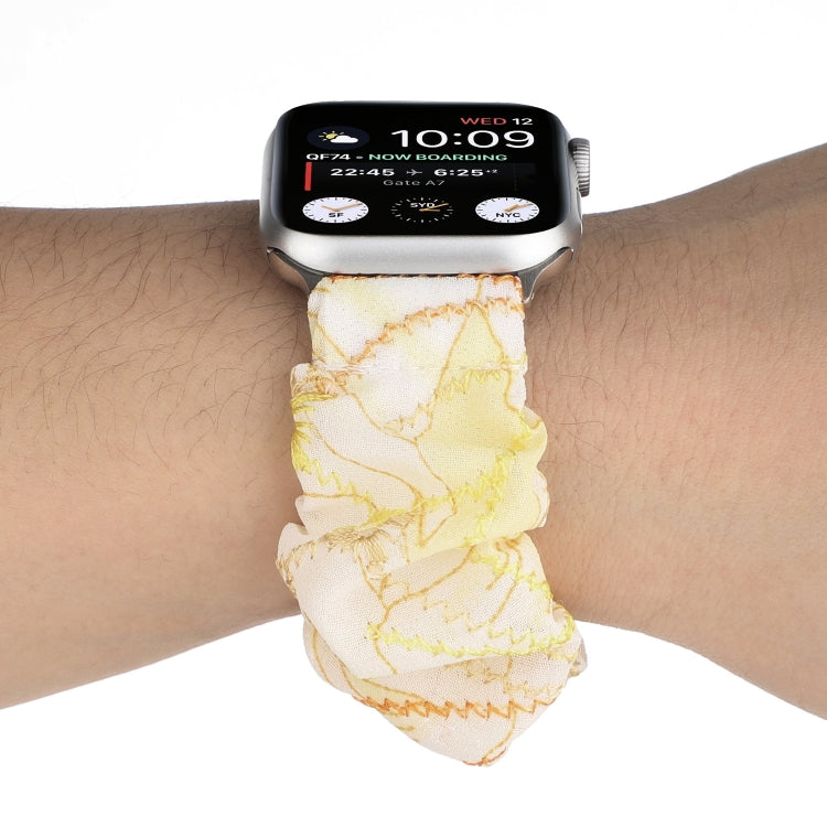 Fabric Hair Ring Watch Band For Apple Watch Series 9&8&7 41mm / SE 3&SE 2&6&SE&5&4 40mm / 3&2&1 38mm(6) by buy2fix