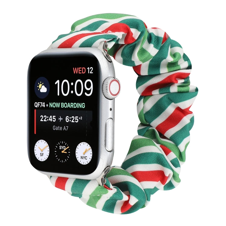 Fabric Hair Ring Watch Band For Apple Watch Series 9&8&7 41mm / SE 3&SE 2&6&SE&5&4 40mm / 3&2&1 38mm(8) by buy2fix