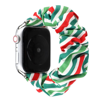 Fabric Hair Ring Watch Band For Apple Watch Series 9&8&7 41mm / SE 3&SE 2&6&SE&5&4 40mm / 3&2&1 38mm(8) by buy2fix