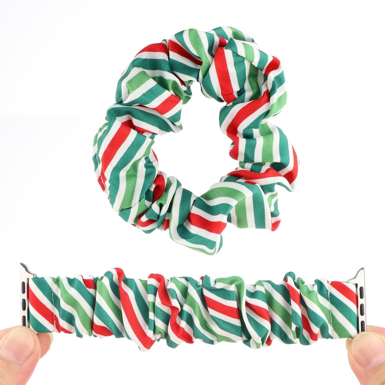 Fabric Hair Ring Watch Band For Apple Watch Series 9&8&7 41mm / SE 3&SE 2&6&SE&5&4 40mm / 3&2&1 38mm(8) by buy2fix