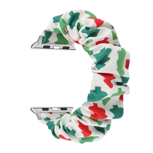 Fabric Hair Ring Watch Band For Apple Watch Series 9&8&7 41mm / SE 3&SE 2&6&SE&5&4 40mm / 3&2&1 38mm(9) by buy2fix