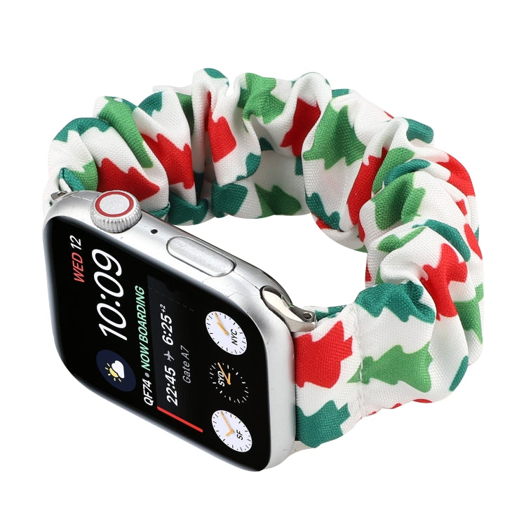 Fabric Hair Ring Watch Band For Apple Watch Series 9&8&7 41mm / SE 3&SE 2&6&SE&5&4 40mm / 3&2&1 38mm(9) by buy2fix