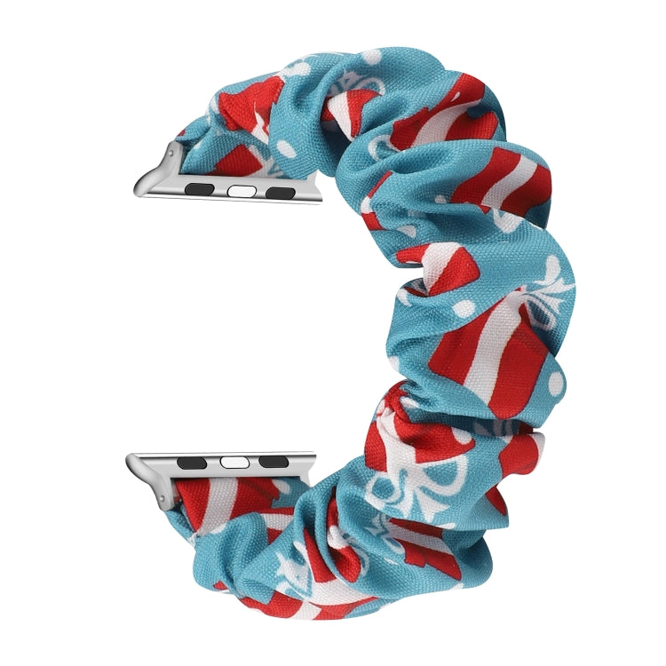 Fabric Hair Ring Watch Band For Apple Watch Series 9&8&7 41mm / SE 3&SE 2&6&SE&5&4 40mm / 3&2&1 38mm(10) by buy2fix