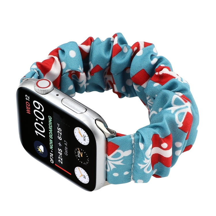 Fabric Hair Ring Watch Band For Apple Watch Series 9&8&7 41mm / SE 3&SE 2&6&SE&5&4 40mm / 3&2&1 38mm(10) by buy2fix