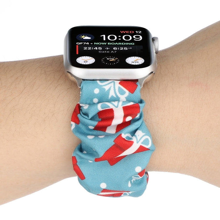 Fabric Hair Ring Watch Band For Apple Watch Series 9&8&7 41mm / SE 3&SE 2&6&SE&5&4 40mm / 3&2&1 38mm(10) by buy2fix