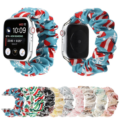 Fabric Hair Ring Watch Band For Apple Watch Series 9&8&7 41mm / SE 3&SE 2&6&SE&5&4 40mm / 3&2&1 38mm(9) by buy2fix