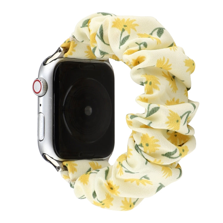 Fabric Hair Ring Watch Band For Apple Watch Ultra 49mm&Watch Ultra 2 49mm / Series 9&8&7 45mm / SE 3&SE 2&6&SE&5&4 44mm / 3&2&1 42mm(1) by buy2fix