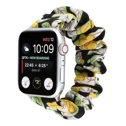 Fabric Hair Ring Watch Band For Apple Watch Ultra 49mm&Watch Ultra 2 49mm / Series 9&8&7 45mm / SE 3&SE 2&6&SE&5&4 44mm / 3&2&1 42mm(2) by buy2fix