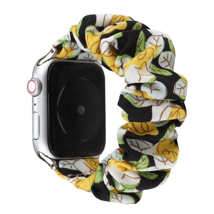 Fabric Hair Ring Watch Band For Apple Watch Ultra 49mm&Watch Ultra 2 49mm / Series 9&8&7 45mm / SE 3&SE 2&6&SE&5&4 44mm / 3&2&1 42mm(2) by buy2fix
