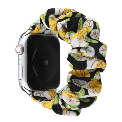 Fabric Hair Ring Watch Band For Apple Watch Ultra 49mm&Watch Ultra 2 49mm / Series 9&8&7 45mm / SE 3&SE 2&6&SE&5&4 44mm / 3&2&1 42mm(2) by buy2fix