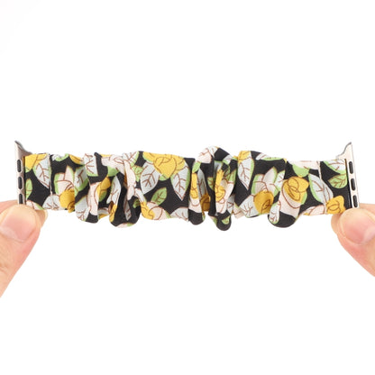 Fabric Hair Ring Watch Band For Apple Watch Ultra 49mm&Watch Ultra 2 49mm / Series 9&8&7 45mm / SE 3&SE 2&6&SE&5&4 44mm / 3&2&1 42mm(2) by buy2fix