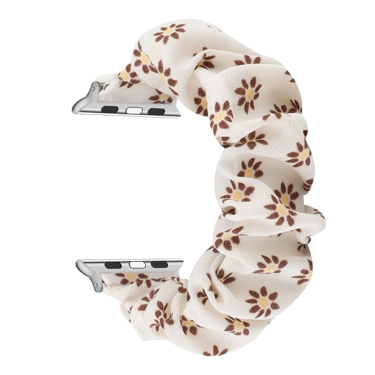 Fabric Hair Ring Watch Band For Apple Watch Ultra 49mm&Watch Ultra 2 49mm / Series 9&8&7 45mm / SE 3&SE 2&6&SE&5&4 44mm / 3&2&1 42mm(3) by buy2fix