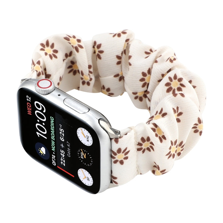 Fabric Hair Ring Watch Band For Apple Watch Ultra 49mm&Watch Ultra 2 49mm / Series 9&8&7 45mm / SE 3&SE 2&6&SE&5&4 44mm / 3&2&1 42mm(3) by buy2fix
