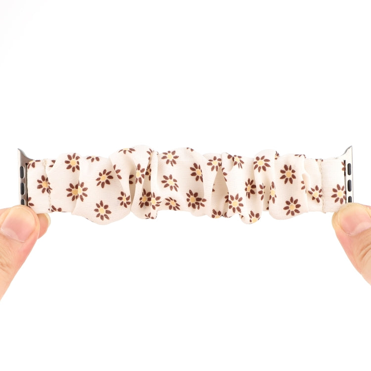 Fabric Hair Ring Watch Band For Apple Watch Ultra 49mm&Watch Ultra 2 49mm / Series 9&8&7 45mm / SE 3&SE 2&6&SE&5&4 44mm / 3&2&1 42mm(3) by buy2fix