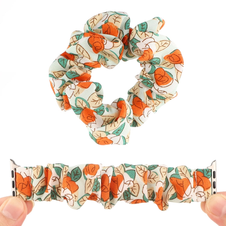 Fabric Hair Ring Watch Band For Apple Watch Ultra 49mm&Watch Ultra 2 49mm / Series 9&8&7 45mm / SE 3&SE 2&6&SE&5&4 44mm / 3&2&1 42mm(4) by buy2fix