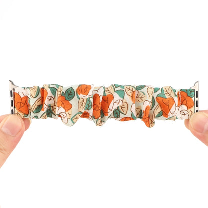 Fabric Hair Ring Watch Band For Apple Watch Ultra 49mm&Watch Ultra 2 49mm / Series 9&8&7 45mm / SE 3&SE 2&6&SE&5&4 44mm / 3&2&1 42mm(4) by buy2fix